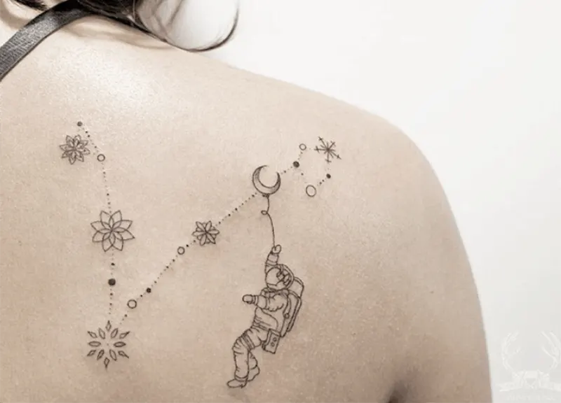 30 Pisces Constellation Tattoo Designs Ideas and Meanings for Zodiac  Lovers  Tattoo Me Now