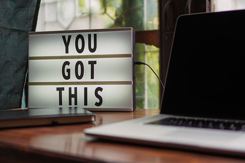 you got this message on light box near the laptop