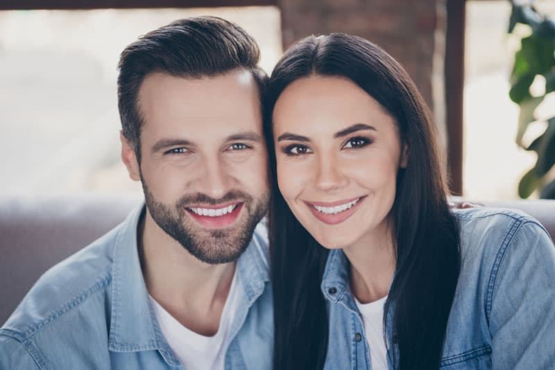 young couple posing