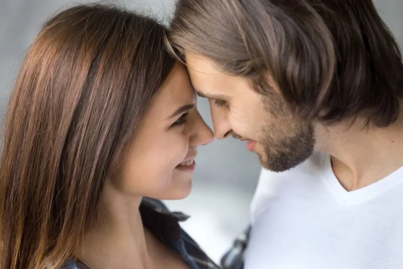 couple looking into eyes