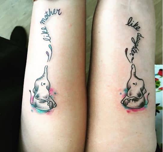 ‘Like mother, like daughter’ tattoo