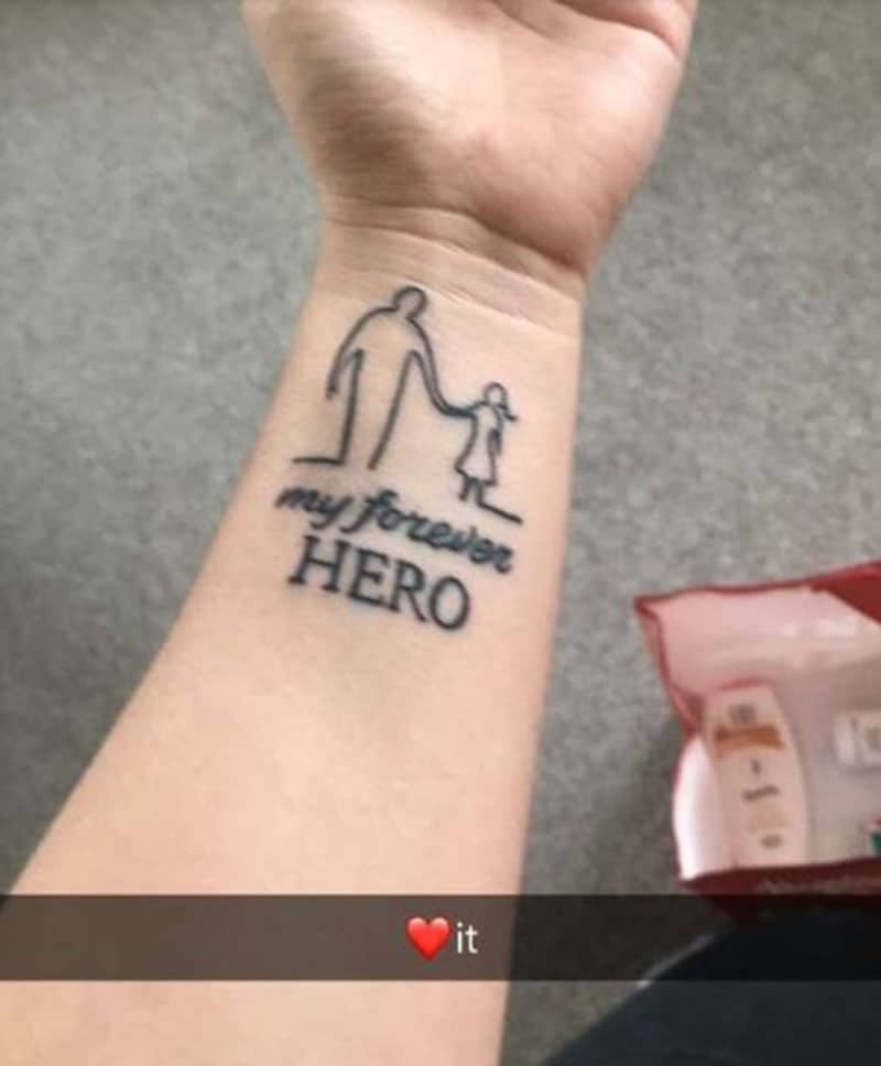 Tattoo in honor of your hero