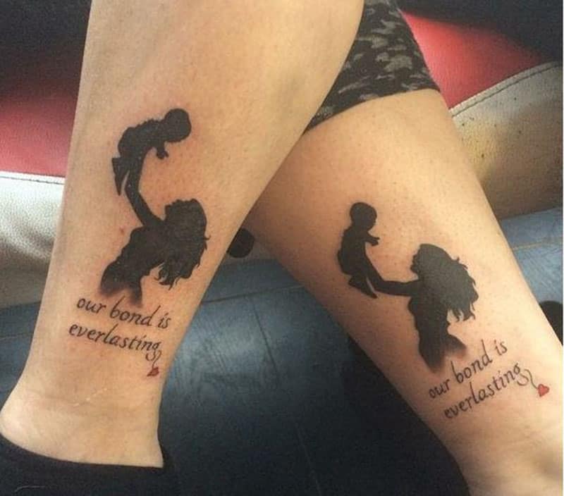 The everlasting bond between mother and daughter tattoo