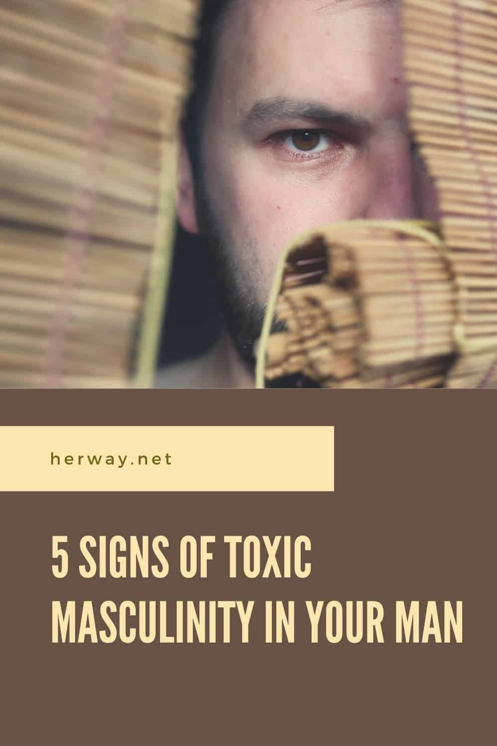 5 segni di mascolinità tossica nel vostro uomo