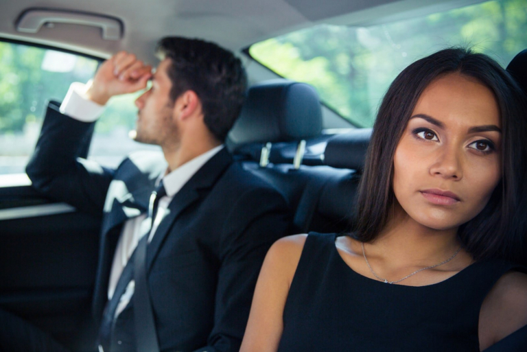 couple sitting in the car