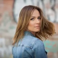 woman looking back