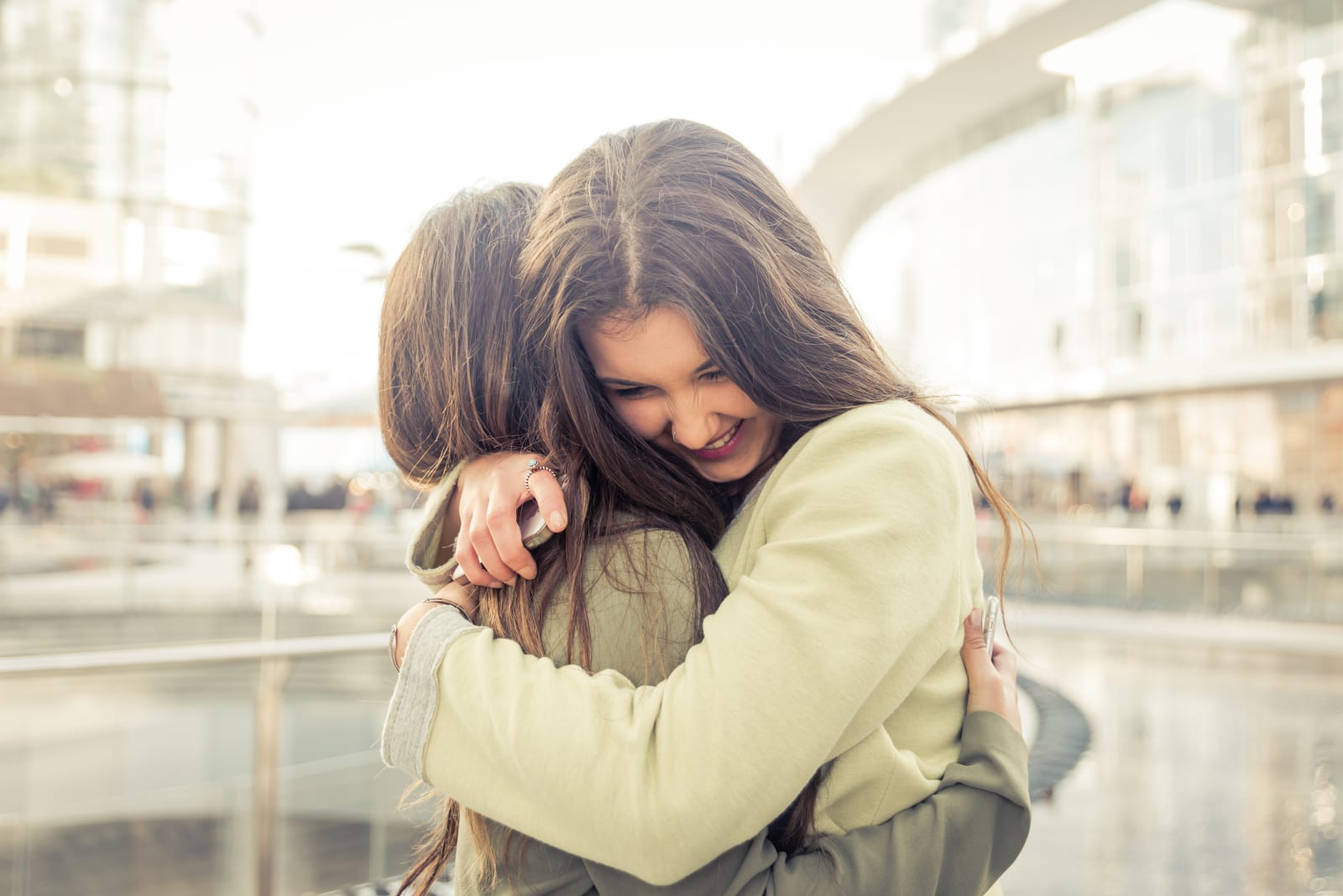 friends hugging after long time