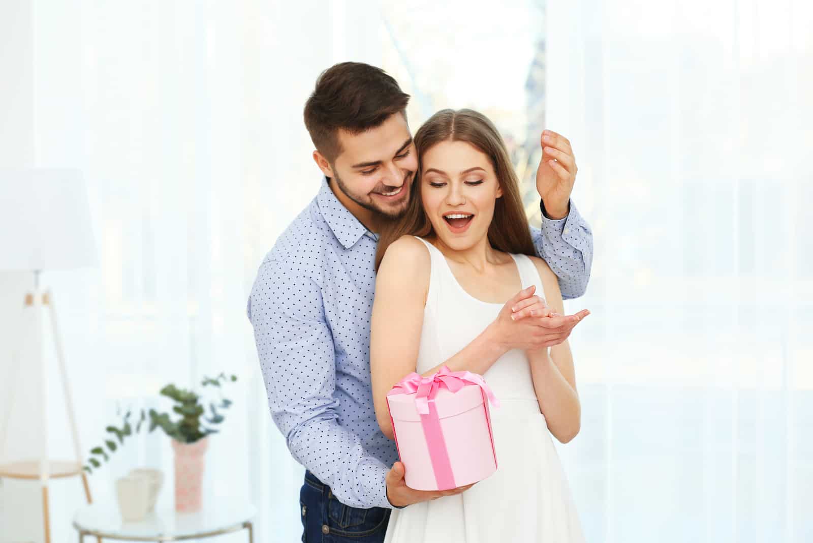 a man bought a woman a gift