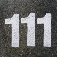 Number 111 draw by paint