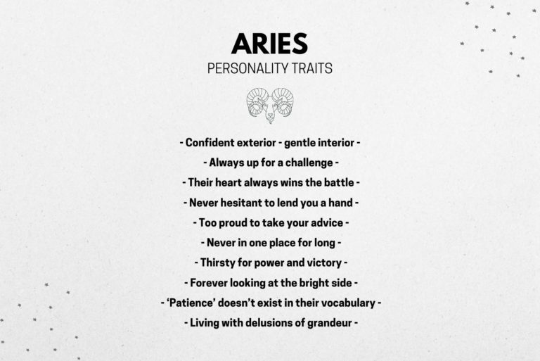 carta de la personalidad de aries