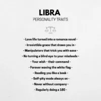 libra personality chart