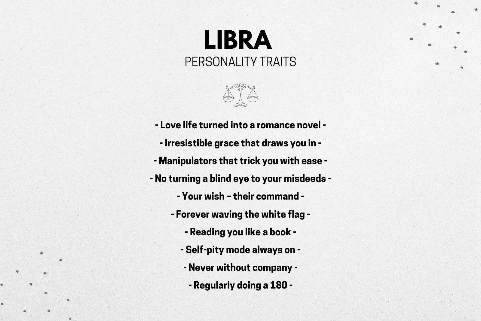 Words To Describe Libras