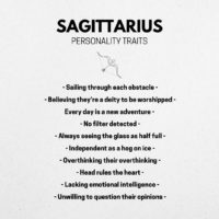 sagittarius personality chart