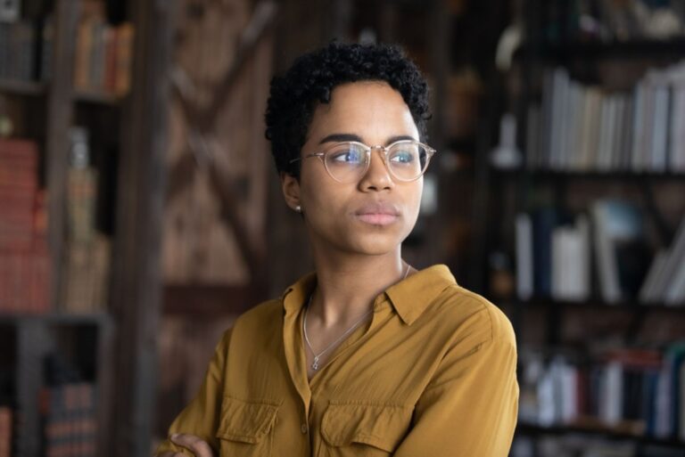 serious young woman