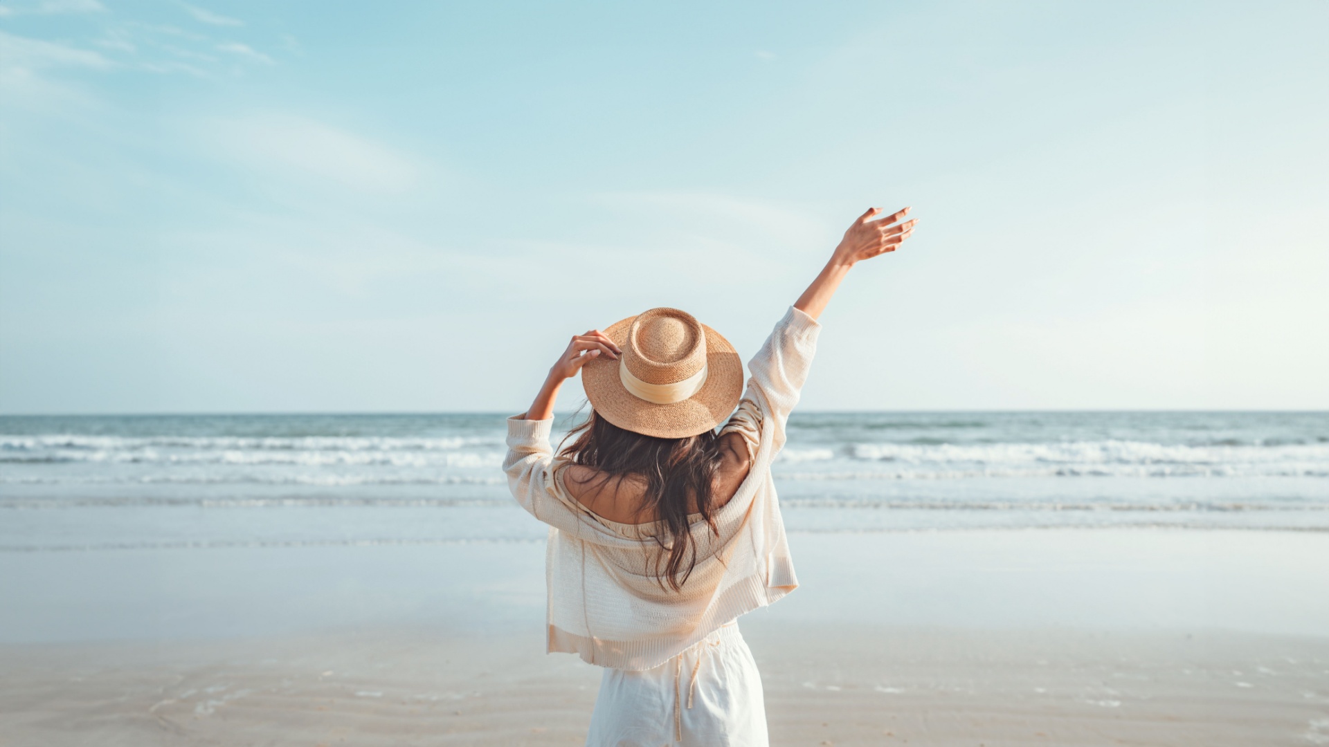 Woman on beach