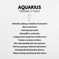 aquarians personality chart