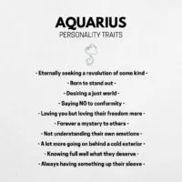 aquarians personality chart