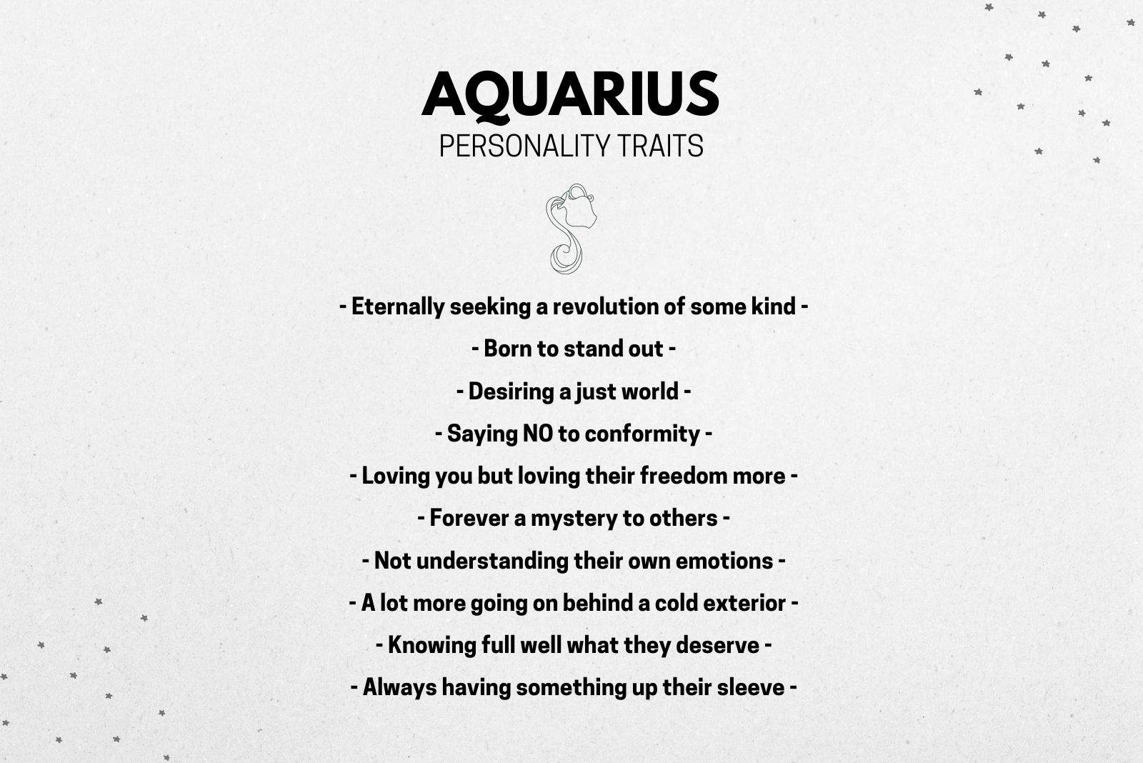 Things to know about aquarius