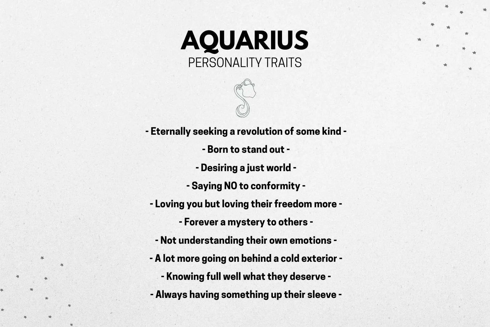 What to say to an aquarius man