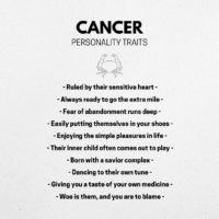 cancer personality chart