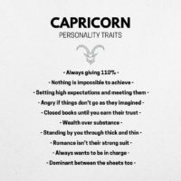 capricorn personality chart