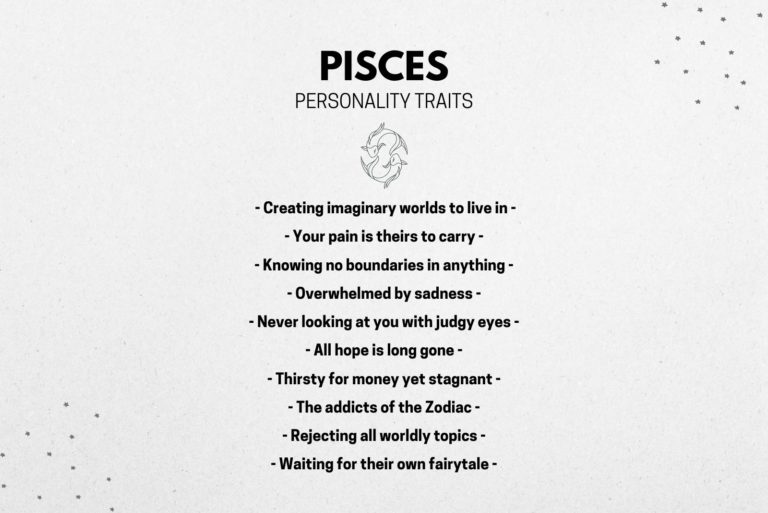 pisces personality chart