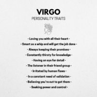 virgo personality chart
