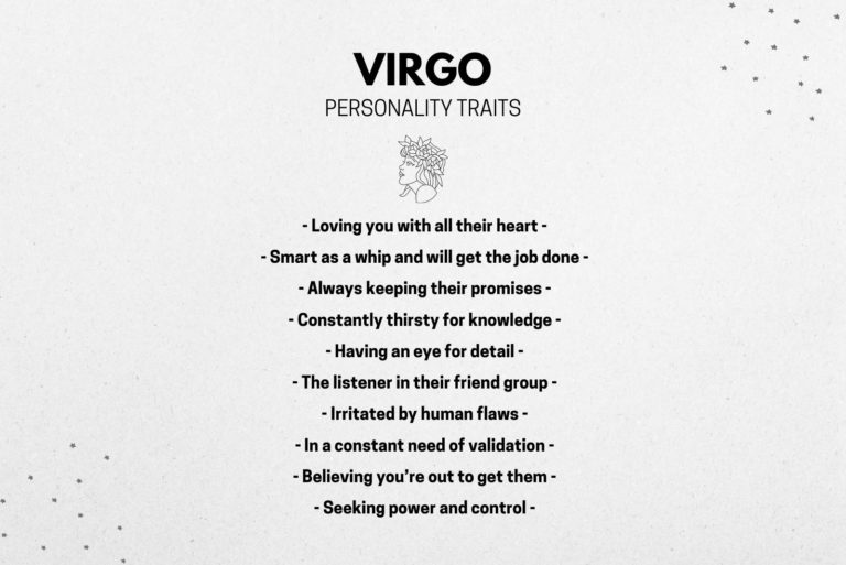virgo personality chart