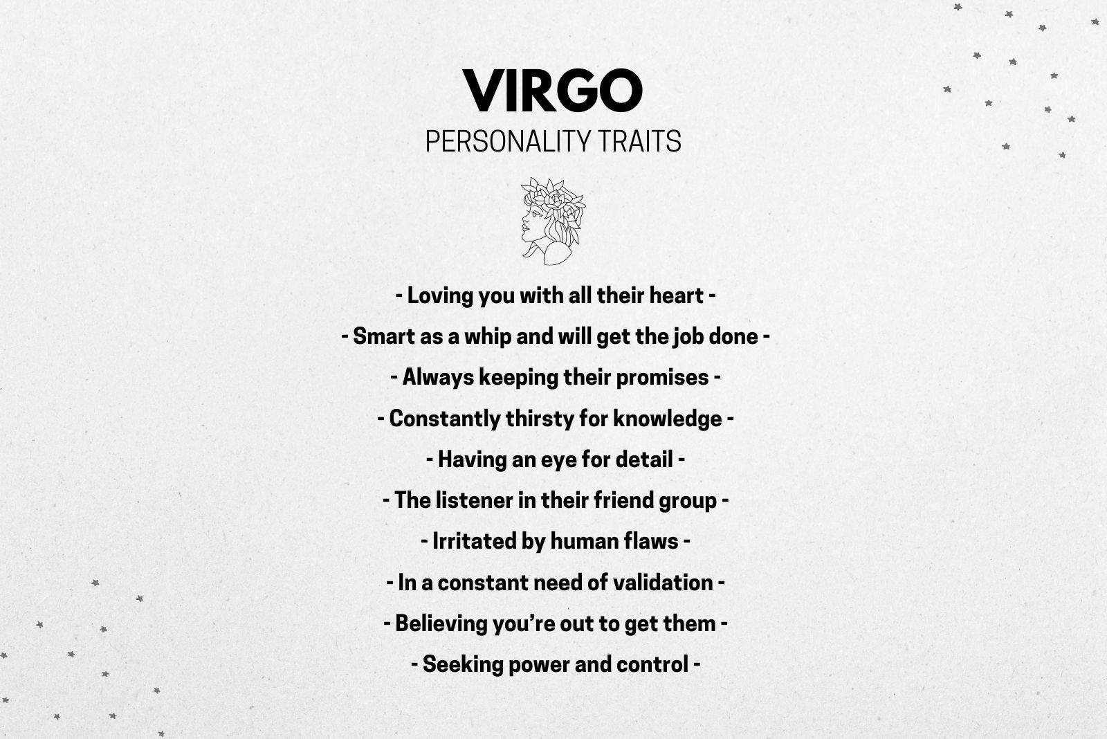 virgo traits male