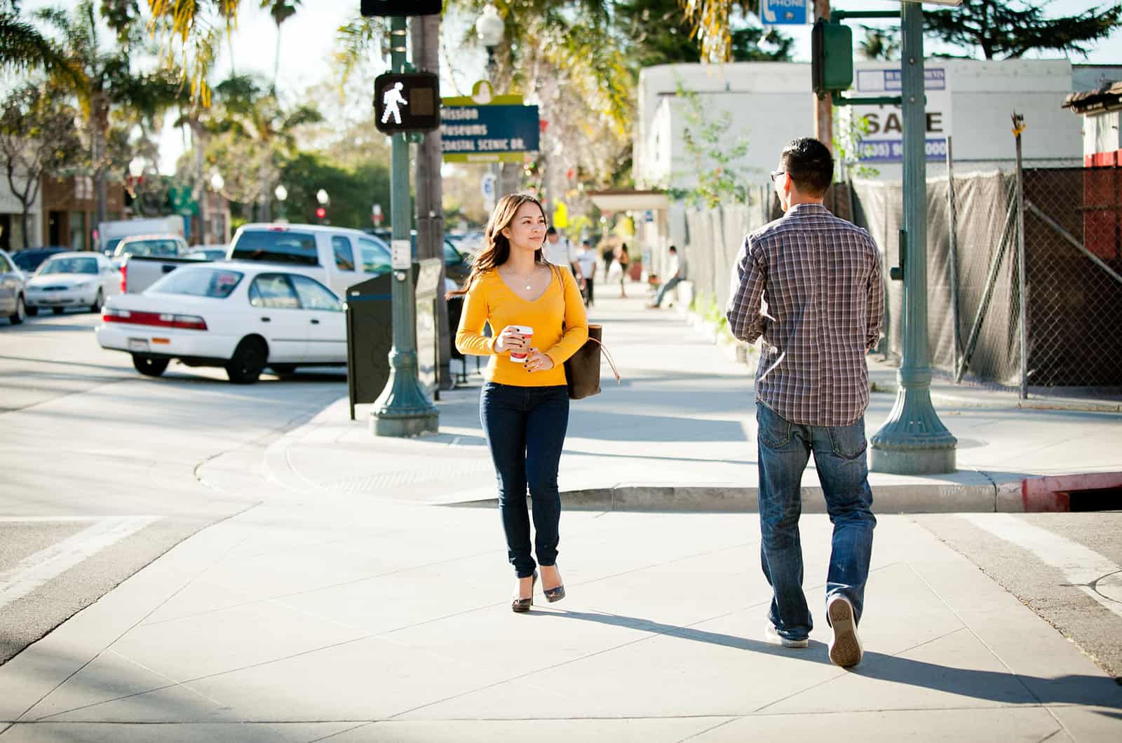 couple walking in opposite direction