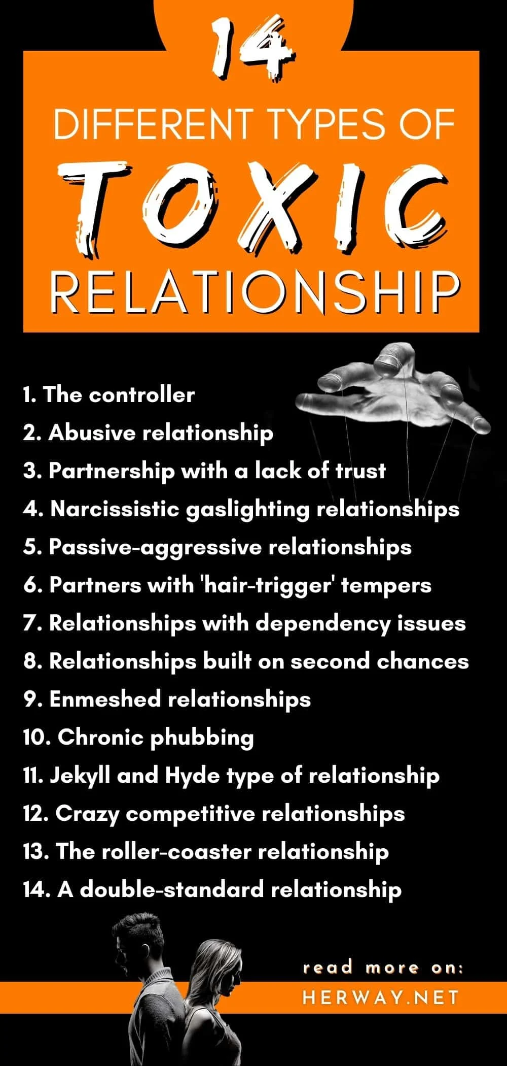 types of toxic relationships
