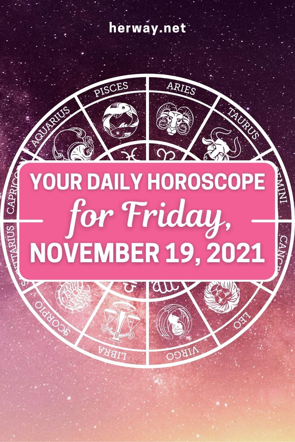 Daily Horoscope For Friday, November 19, 2021