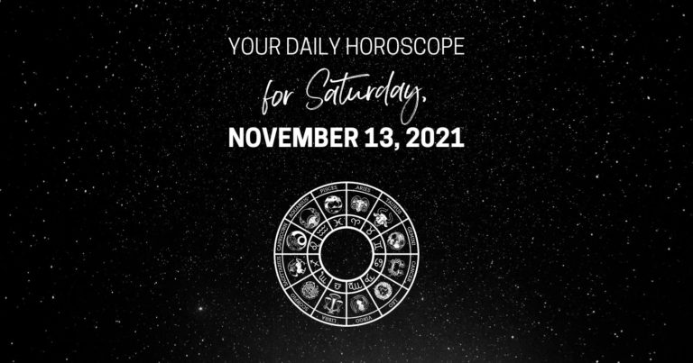 Horóscopo diario del sábado 13 de noviembre de 2021
