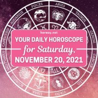 Horóscopo diario del sábado 20 de noviembre de 2021
