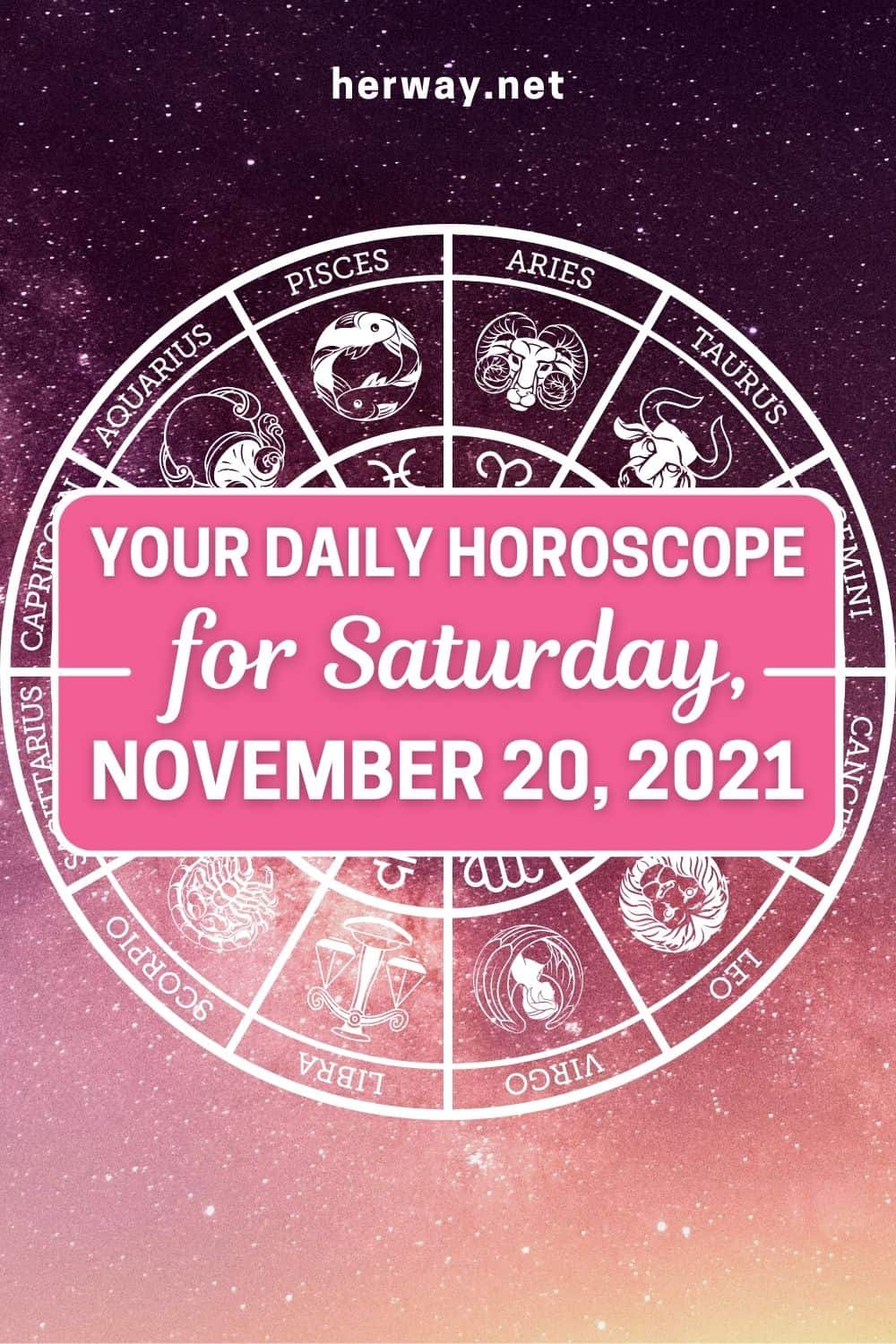 Daily Horoscope For Saturday, November 20, 2021 pinterest