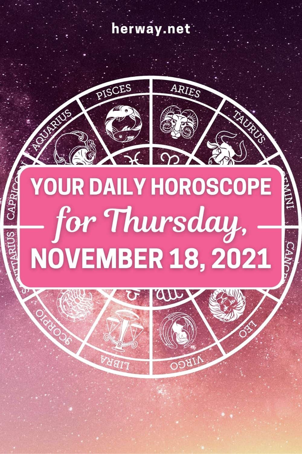 Daily Horoscope For Thursday, November 18, 2021 pinterest