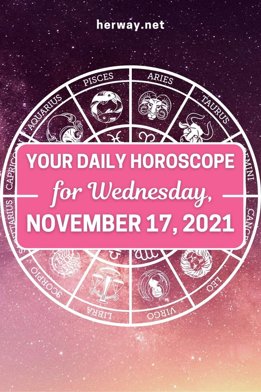 Daily Horoscope For Wednesday, November 17, 2021