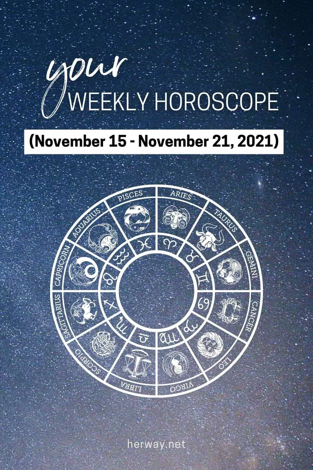 Weekly Horoscope November 15 to November 21, 2021