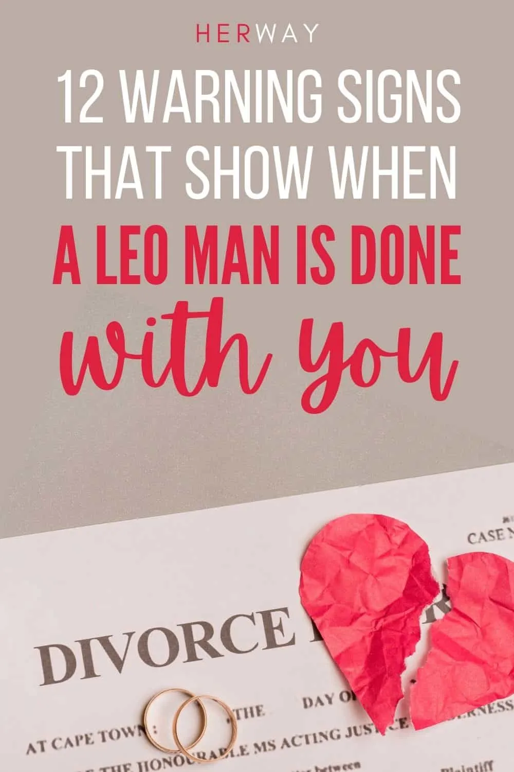 12 Warning Signs That Show When A Leo Man Is Done With You Pinterest