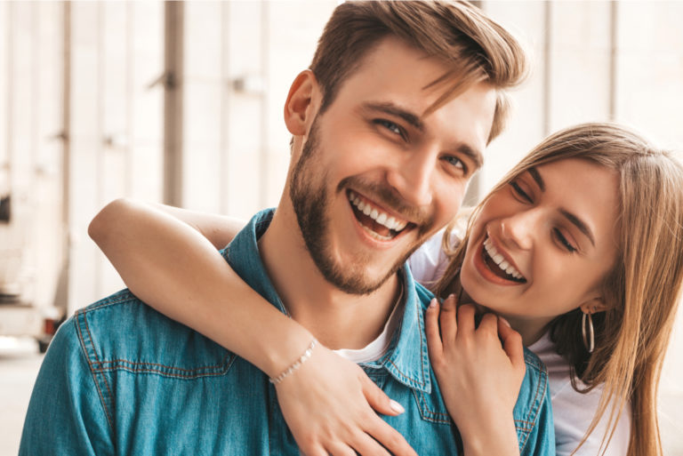 woman hugging her man cancer soulmate