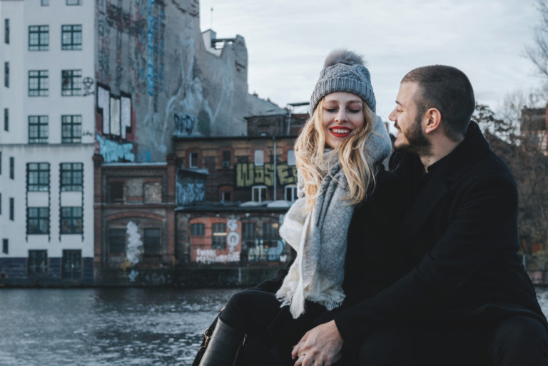 blond woman talking what a scorpio man wants to hear