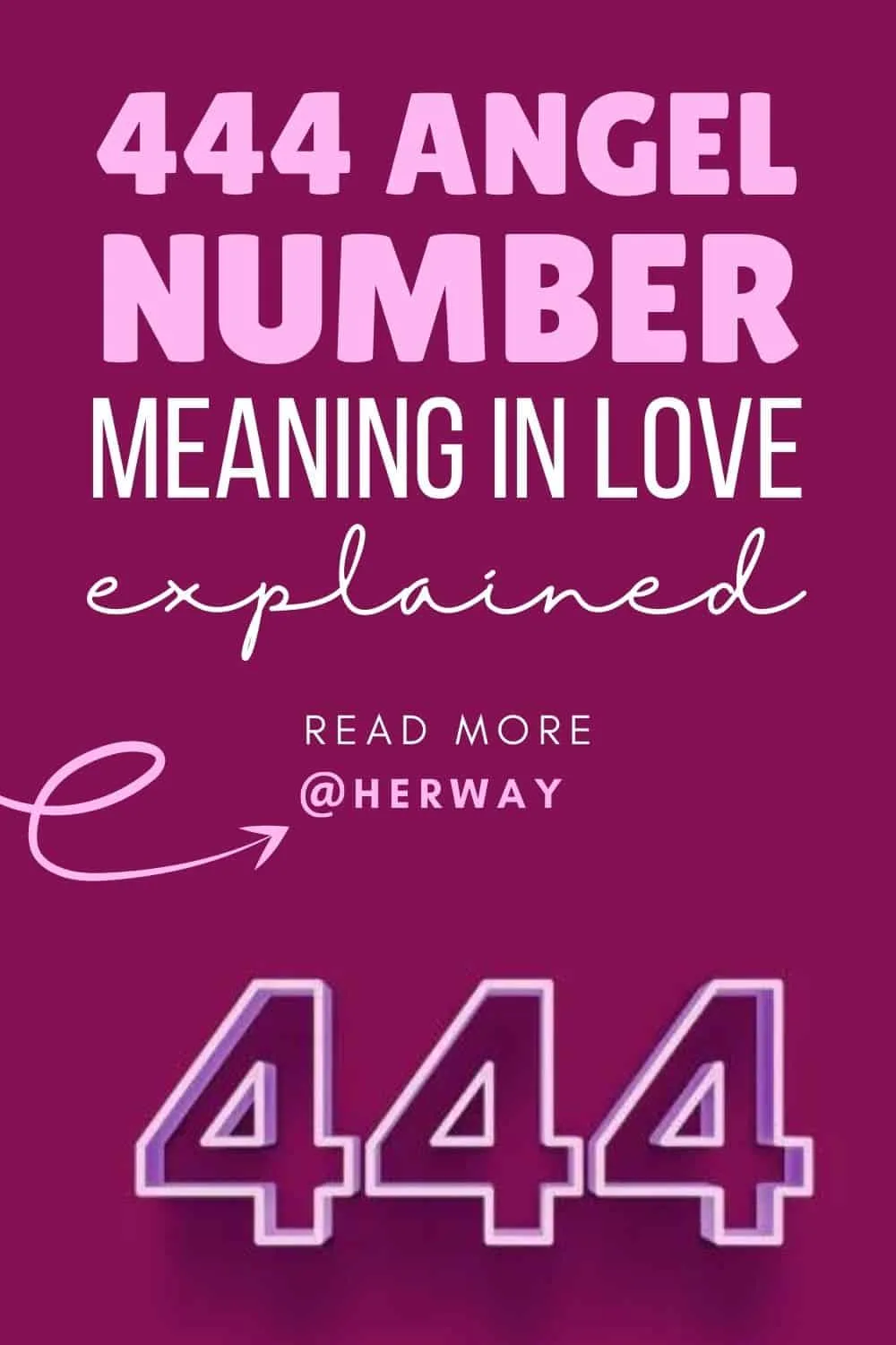 444 Angel Number Meaning In Love And Relationships Pinterest