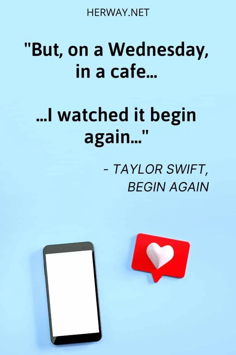 'But, on a Wednesday, in a cafe - I watched it begin again.''