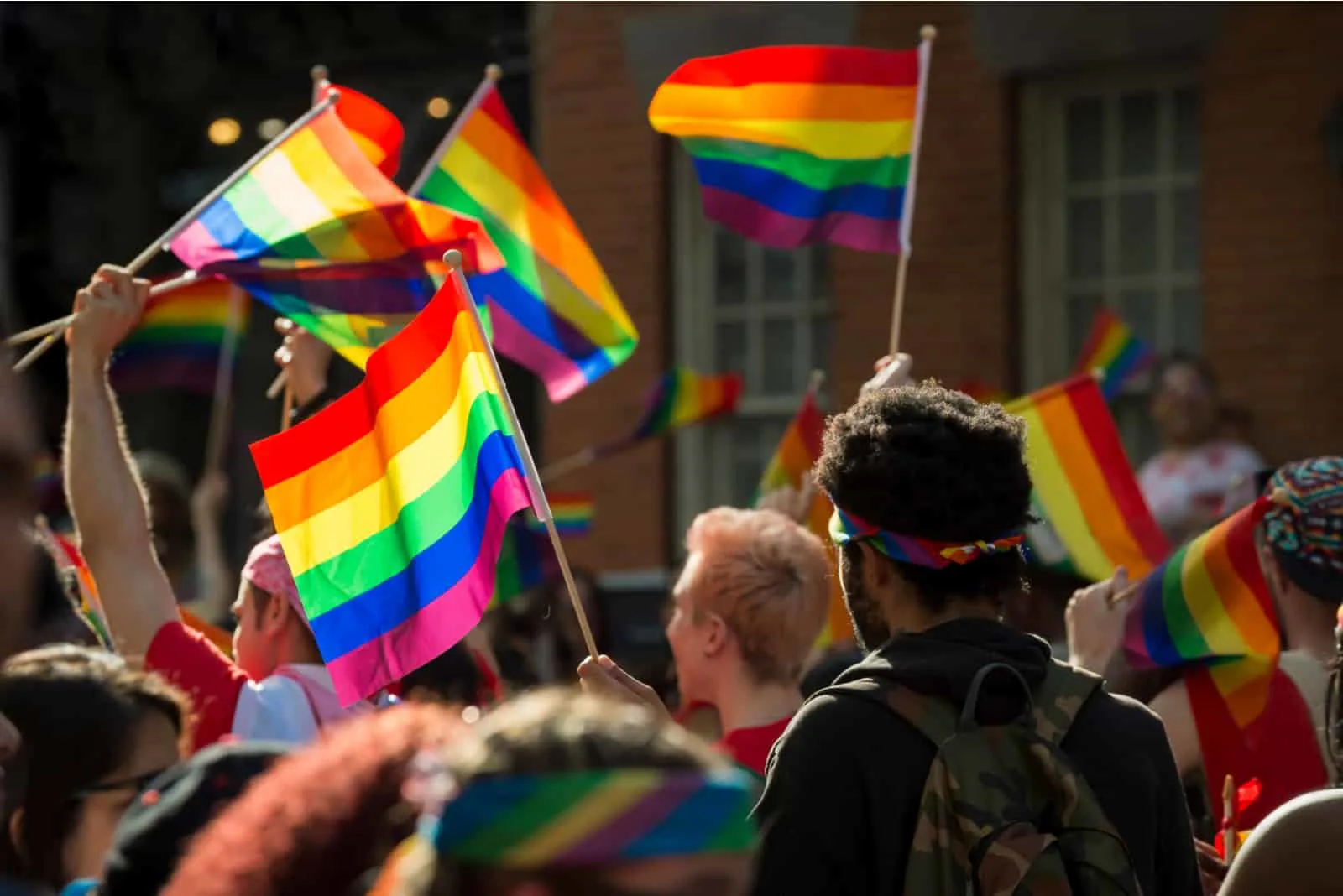 lgtb supporters on pride parade
