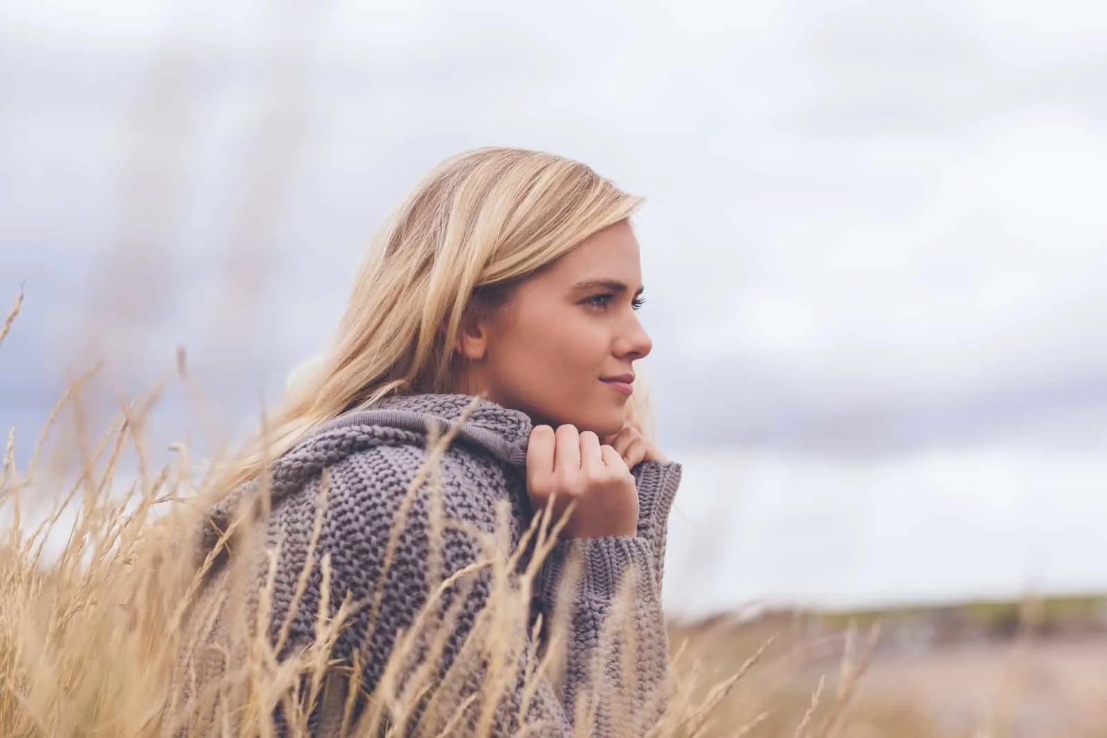 woman in the wheat field
