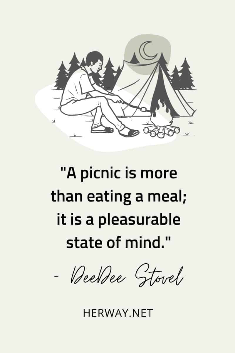 A picnic is more than eating a meal; it is a pleasurable state of mind