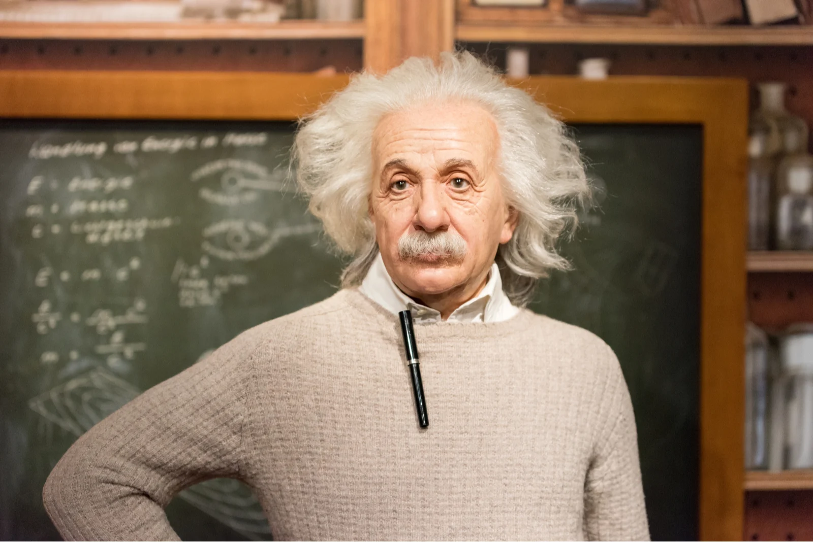 Albert Einstein wax figure