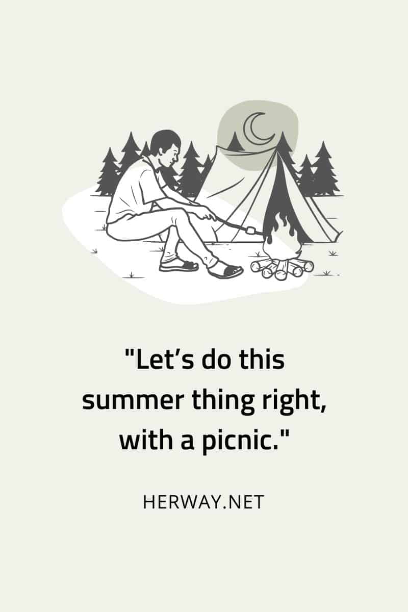 Facciamo questa cosa dell'estate nel modo giusto, con un picnic