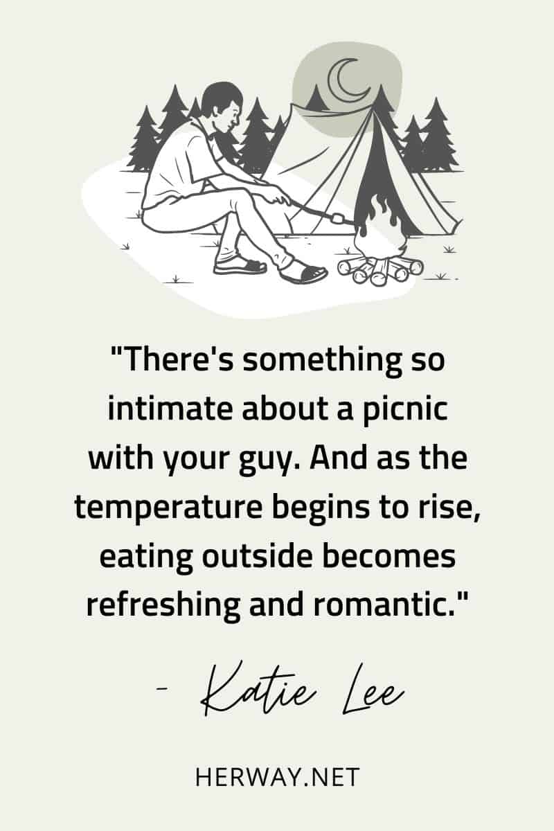 C'è qualcosa di così intimo in un picnic con il proprio uomo