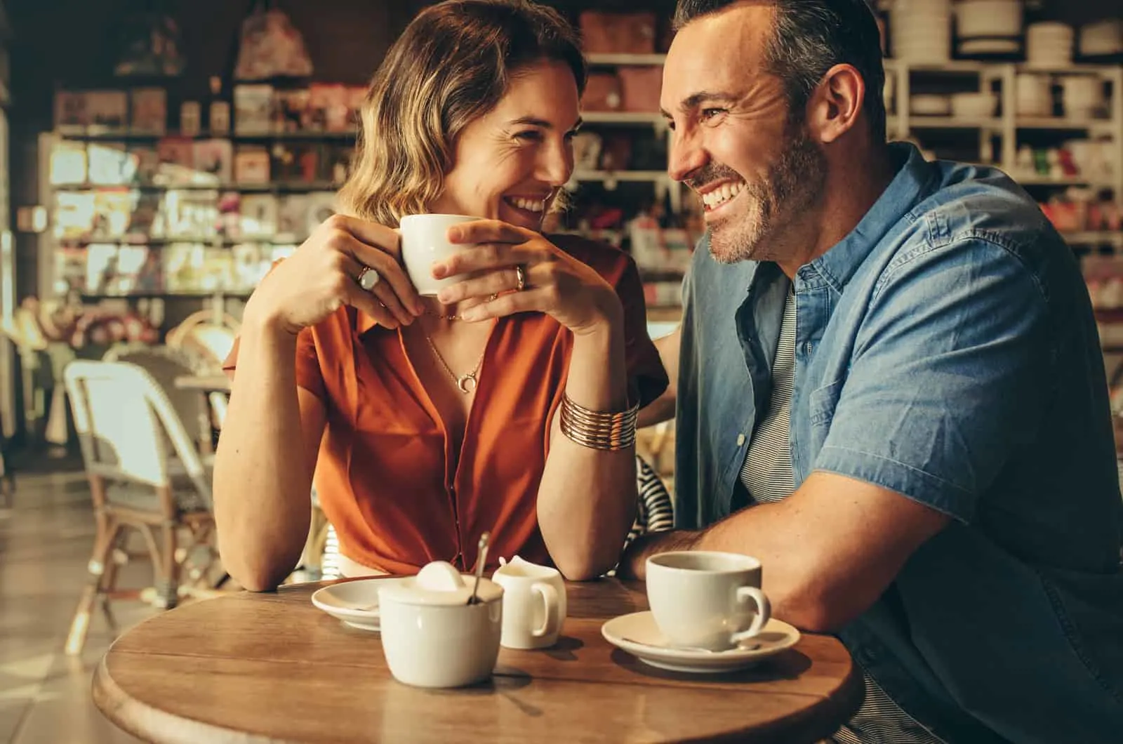 couple drinking coffee together